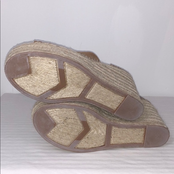 LAST ONE AVAILABLE!! Marc Fisher Ankle Strap Espadrille Platform Wedges Size 10 - Picture 6 of 12